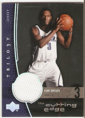 KIRK SNYDER ROOKIE JERSEY 2004-05 UPPER DECK TRILOGY THE CUTTING EDGE UTAH JAZZ