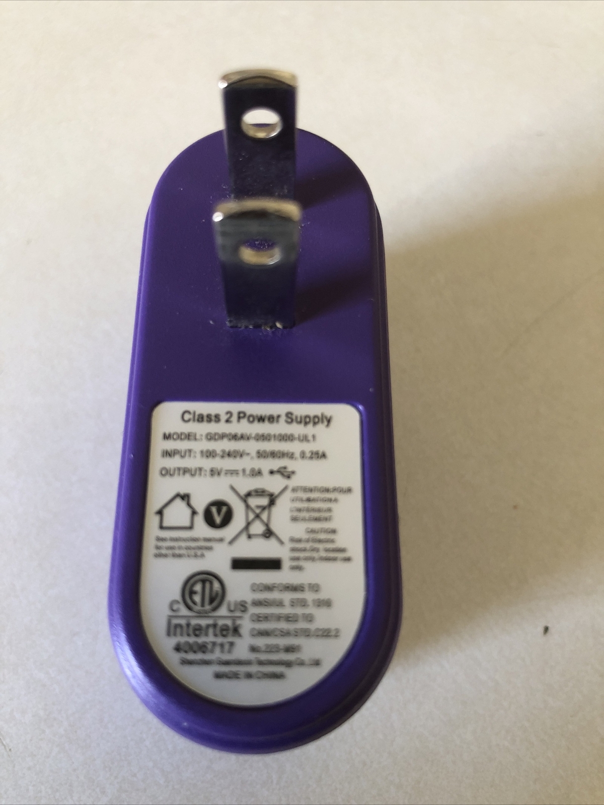 Intertek 4006717 Class 2 Power Supply “Purple” | eBay