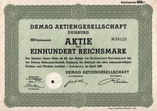 DEMAG Aktiengesellschaft 1937 100 RM