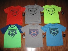 UNDER ARMOUR SHORT SLEEVE SHIRT BOYS SIZE 4/5/6/7 NWT