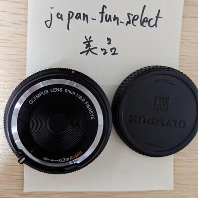 Olympus Fisheye Lens 9mm f/8 BCL-0980 Body Cap Black Used Micro 4/3 Wide Angle