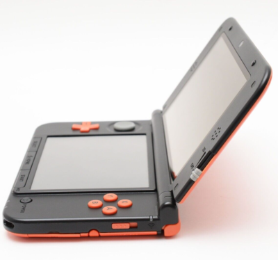 Nintendo 3DS XL LL Console Orange Black Limited Pack w/Box Adapter