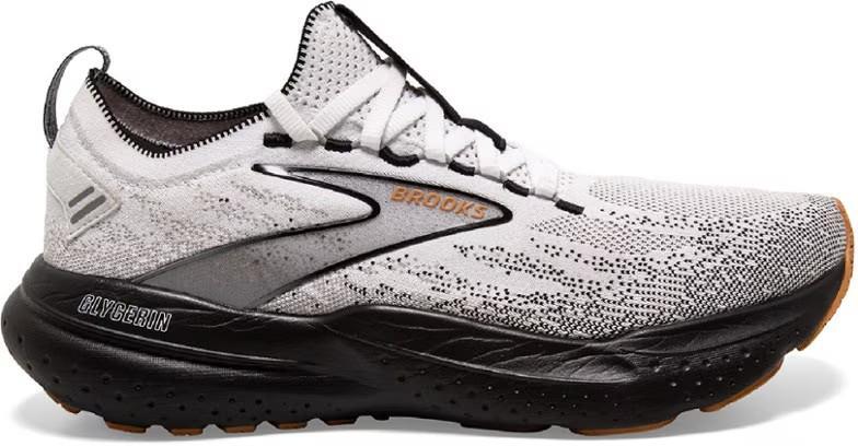 Brooks Men\'s Glycerin 21 Stealth Fit Lace Up Shoes Wht/Gry/Blk 11.5 Brooks Men main image 2