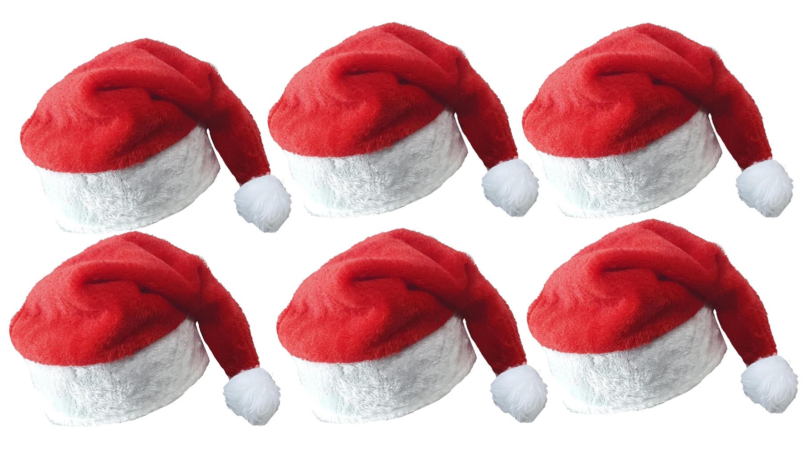 Plush Santa Claus Novelty Christmas Hat Festive Xmas Party Fancy Dress
