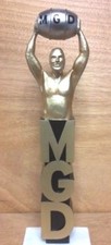 Miller Genuine Draft Tap Handle MGD Keg Man Gold - New In Box & F/S NOS Vintage 