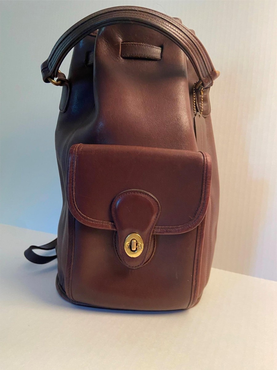 Vintage 1997 leather Coach Handle Backpack in Dark Brown Vintage 1997 leather Coach Handle Backpack in Dark Brown