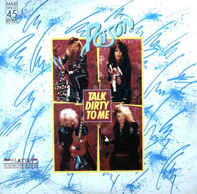 Poison - Talk Dirty To Me Maxi Coloured Vinyl (VG+/VG+) '