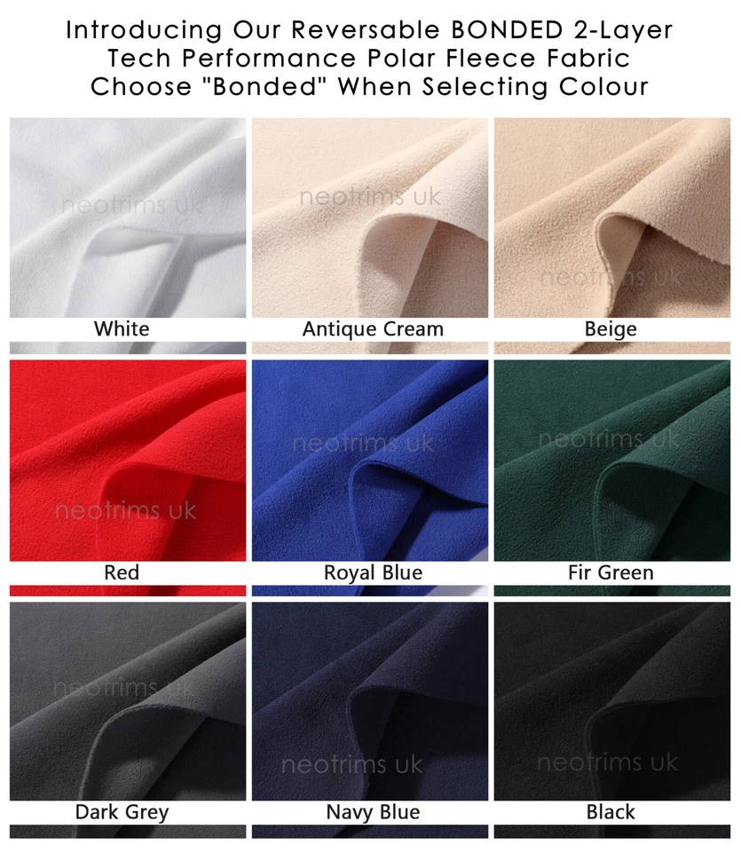 Polar Fleece Anti Pill Fabric Cuddly Soft Pile Washable Craft Material,320gsm - Image 3 of 4