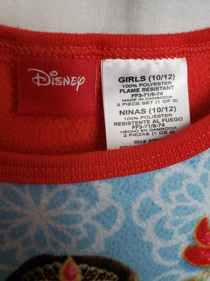 Lote de 2 Juegos de Pijamas Disney Elena de Avalon y La Película Emoji Talla 10-12 Foto 4 de 4
