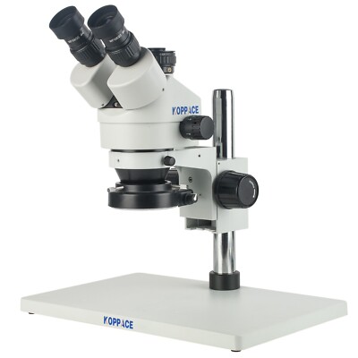 KOPPACE 3.5X-90X Continuous Zoom Trinocular Stereo Microscope Large Platform