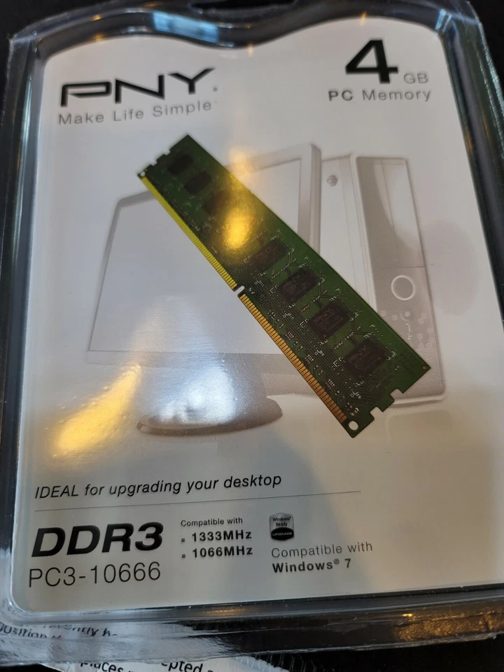 PNY 4GB PC memory DDR3 PC3-10666 - Image 3 of 3