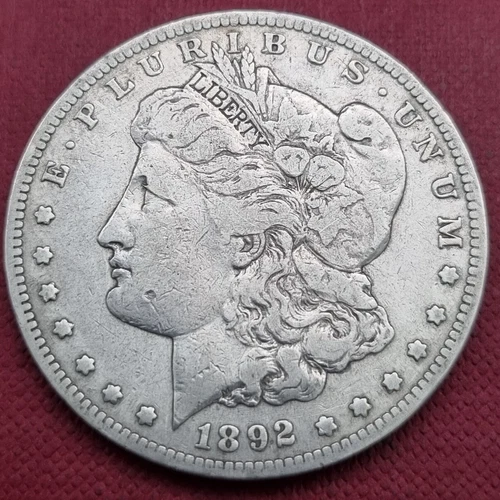 1892 S Morgan Silver Dollar $1 XF + High Grade #57413