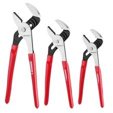 ARROW 3-Piece Groove Joint Plier Sets 8" 10" 12" Adjustable Water Pump Plier Set
