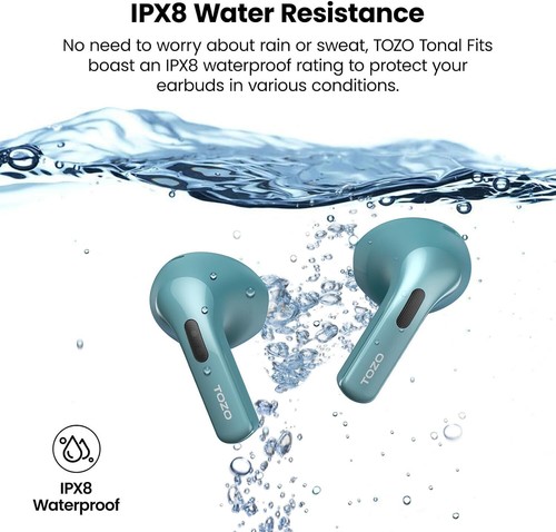TOZO Tonal Fits(T21) Wireless Earbuds Bluetooth 5.3 Dual Mic Call Noise Cancel - Picture 11 of 47
