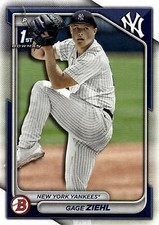 2024 Bowman Draft Paper Prospects #BD-10 Gage Ziehl 1st New York Yankees