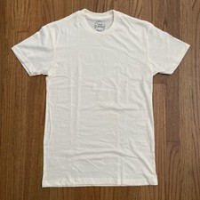 Image of True Classic Premium Quality Crew Neck Tee T Shirt Mens OFF WHITE SMALL