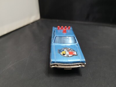 Majorette Plymouth Fury Police 1/70 – Version 2 – N°2 – Très Bon État – Fabriqué En France