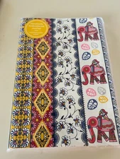 GALISON HANDMADE JOURNAL WITH EMBROIDERED COVER ELEPHANT MULTISTRIPE
