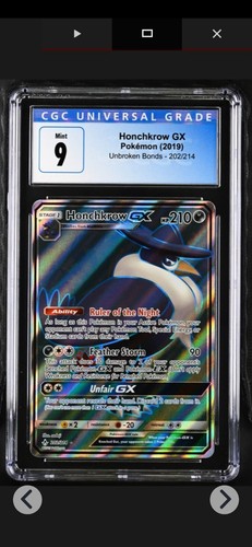 Honchkrow-GX graded CGC 9 for sale on eBay