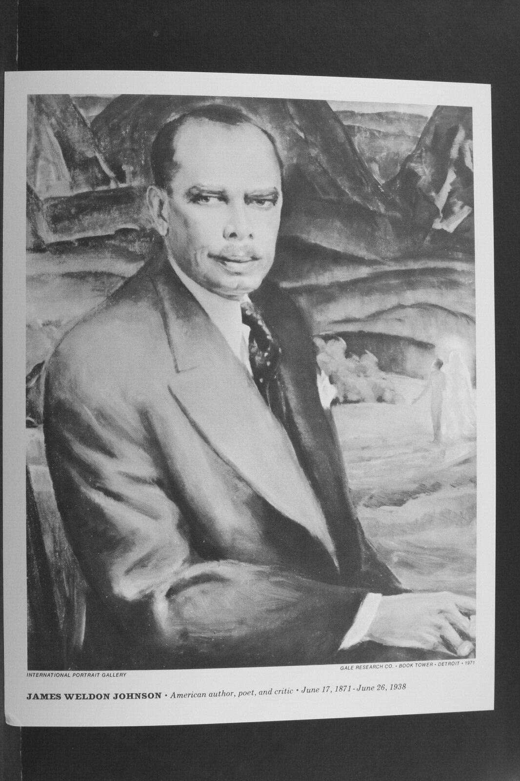 James Weldon Johnson - Print by International Portrait Gallery - L1126C | eBay
