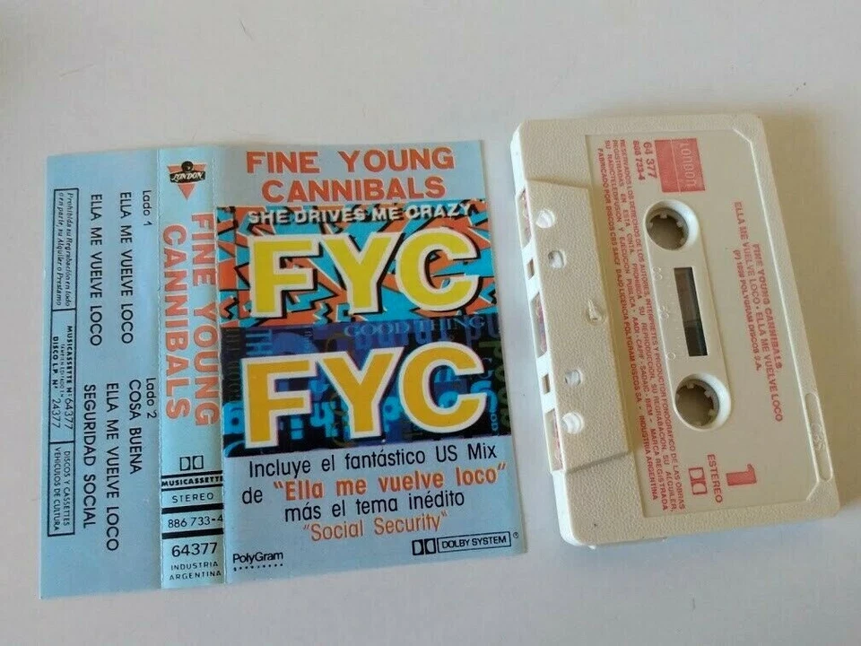 Fine Young Cannibals She Drives Me Crazy - Cassette Argentina Pressing EXC Cond - Image 2 of 3