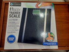 NEW Eternal Body Trainer Digital Bath Scale Glass Bathroom 10 User Memory 360lbs