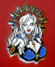 Lady Death Limited Edition 2" Enamel Collector Pin-Official Coffin Comics New