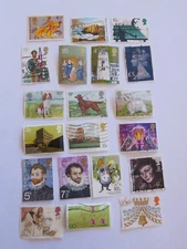 United Kingdom Great Britain 67 used postage stamps, lot,mostly 1980's and 90's