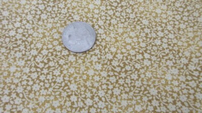 New 28 Pieces 8 1/2'' X 8 1/2  Floral Gold and Brown Batik Cotton