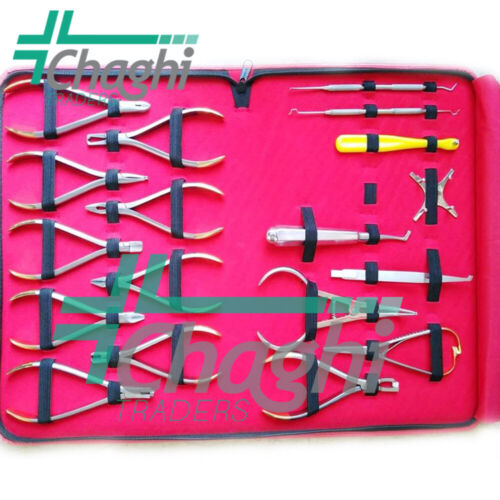 Basic Dental Orthodontics Instruments 18 PCs Set Composite Kit By Chaghi Traders
