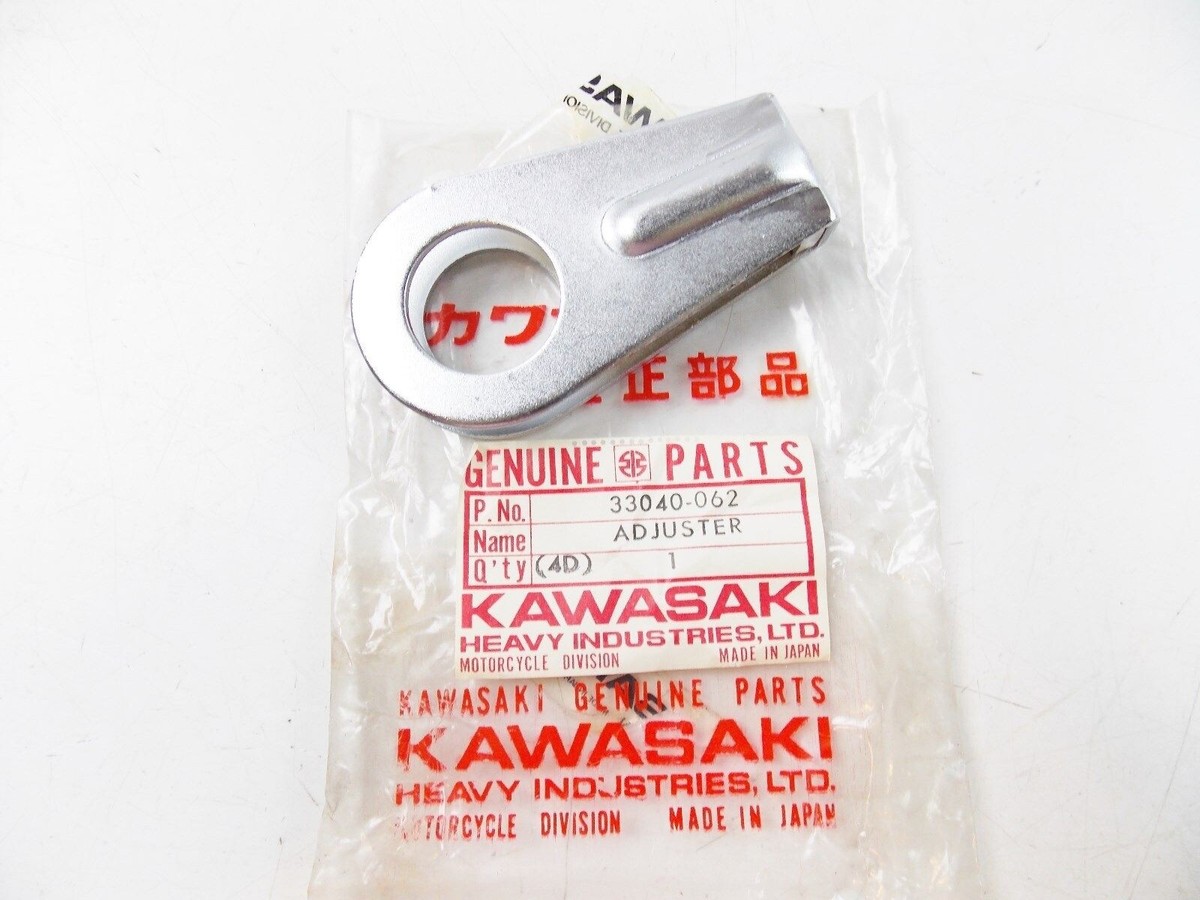 OEM GENUINE 1974-78 KAWASAKI KZ400 REAR WHEEL CHAIN AXLE ADJUSTER