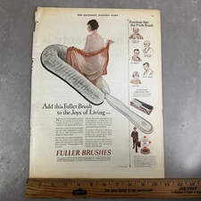 Fuller Brush Co. Brushes Flesh Brush Vintage Antique Print Ad Advertising c1925