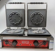 SGS Commercial Double Waffle Maker Machine 4400W 4.4kW Iron Flower Heart 110V