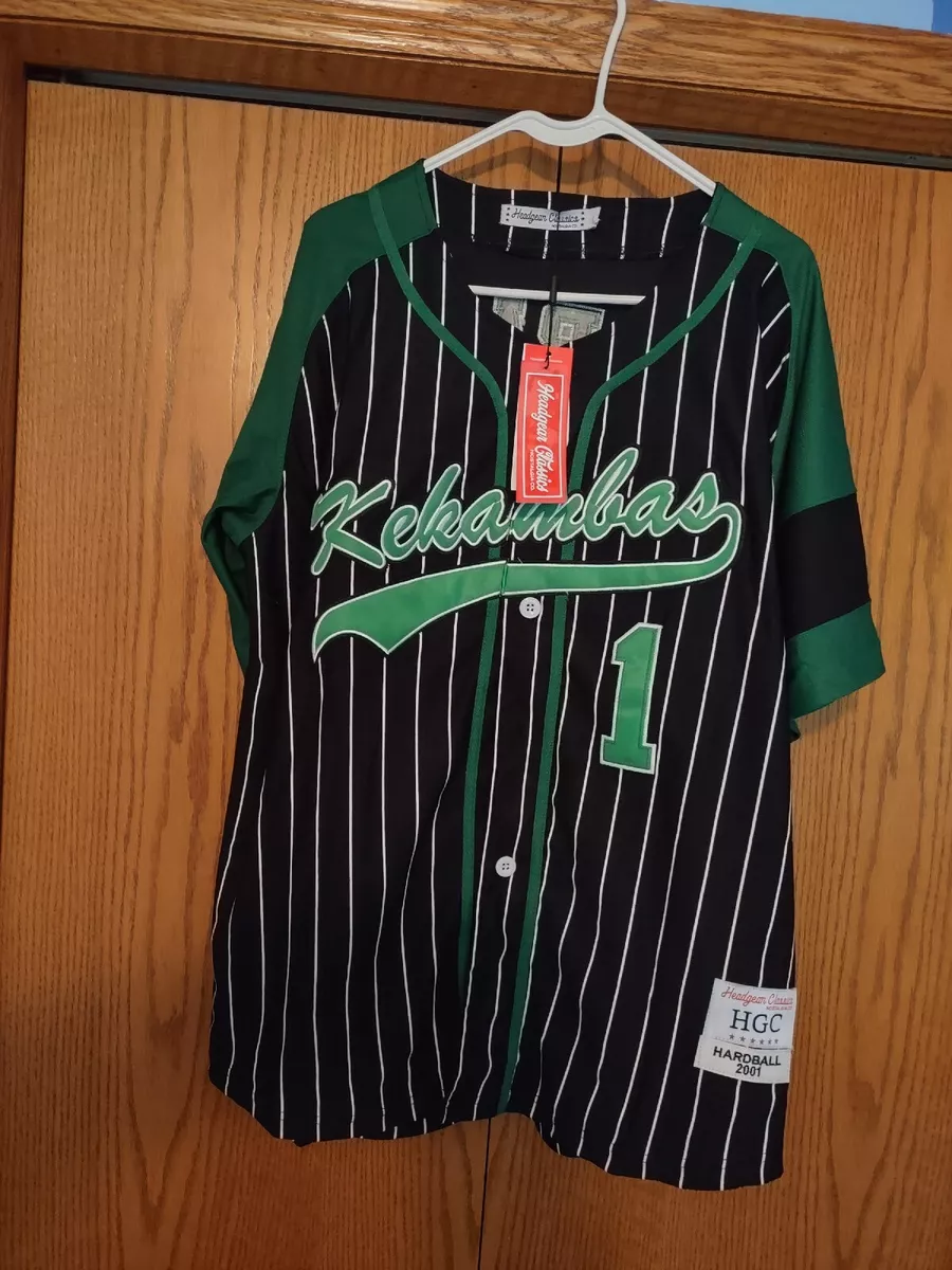 Hard Ball Movie G-Baby Kekambas Authentic Baseball Jersey by Headgear Classics