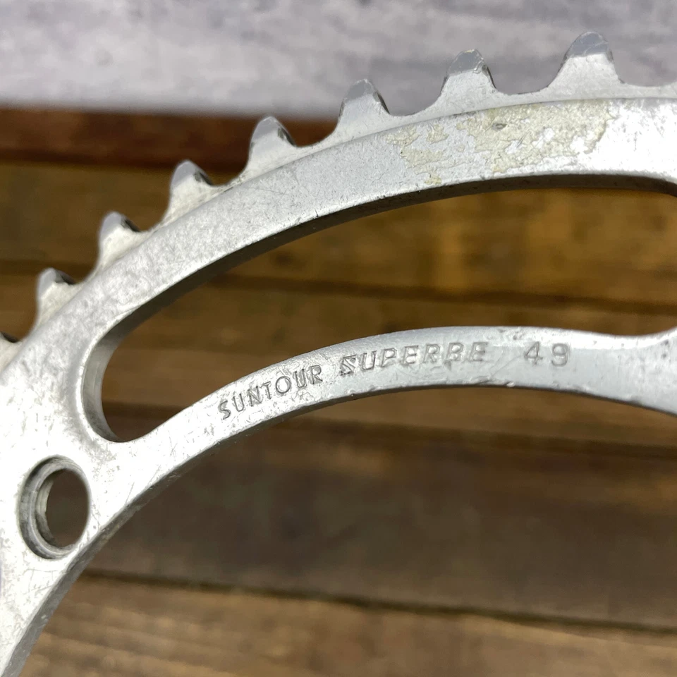 Plato Suntour Pista De Colección NJS 1/8 144 BCD 49t Superbe Track 49 Dientes Foto 4 de 4