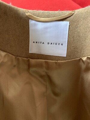 Manteau Anita Daiger En Simili Fourrure - Taille S - Beige - Occasion Très Bon état