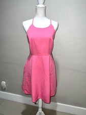 Lulus Pink Backless Dress Women Size XL
