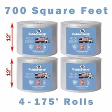 12" Small Plus (3/16) American Bubble Boy Bubble Wrap - 700 Square feet