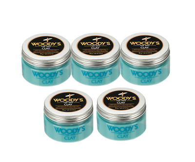 Woody's Grooming Styling Clay  3.4 Oz - Get the ultimate style control Set of 5
