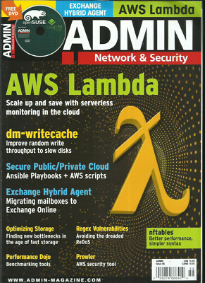 ADMIN NETWORK & SECURITY MAGAZINE,  ISSUE, 2020  ISSUE, 55  FREE DVD INCLUDED 