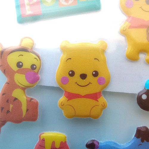 New! Set of 6 Disney Dimensional Sticker Sheets, Pooh, Mickey, Toy Story, Cars - Picture 3 of 8