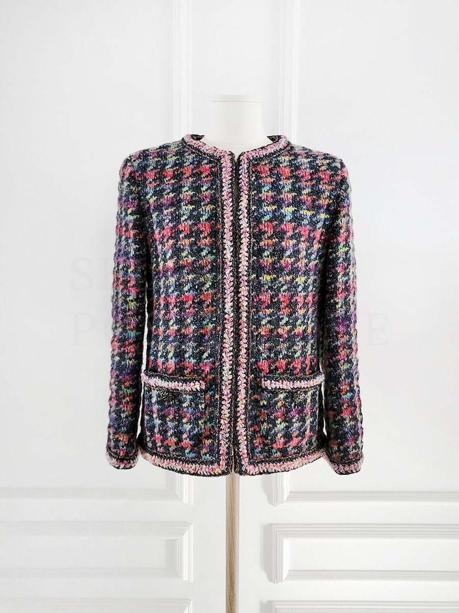 NWT CHANEL 20A METIER D'ART VIOLET MULTICOLOR TWEED JACKET