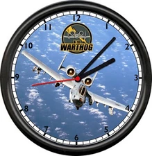 A-10 Warthog Thunderbotl Flying Aviation Plane Airplane Pilot Sign Wall Clock