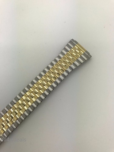 16mm 18mm 20mm 22mm Oro Plata Acero Inoxidable Elastizado Corda de Reloj Expansión Para Hombre Como Nuevo - Imagen 15 de 31