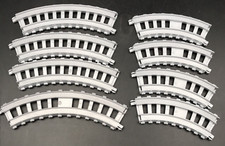 9 Thomas Friends Silver Plastic Curved Train Tracks Trackmaster CS C CL