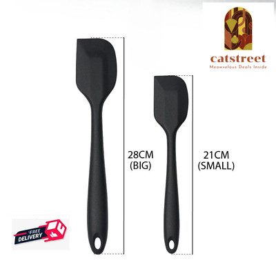 2 pcs Silicone Spatula Set: Large & Small Perfect for Every Task ,Heat-Resistant