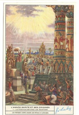 S1473- CHROMO LIEBIG - 1949 - ''THE HOLY YEAR AND ITS ORIGINS'': 1.PURIFICATION