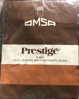 Vintage RHT Strümpfe für sexy Strumpfhalter Omsa Prestige - Gr.9 Farbe Schwarz