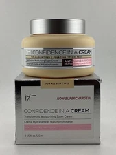 IT Cosmetics Confidence in a Cream Moisturizer SUPERCHARGED+ 4 oz 120 ml NIB