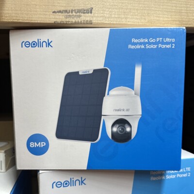 REOLINK Go PT Ultra, Solar Panel 2, 4K Cellular LTE Sec Camera Wireless Outdoor
